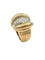 Bague 53 Bague Rétro 1950 or jaune, platine et diamants 58 Facettes