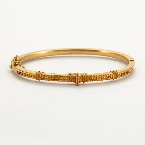 Bracelet Bracelet Jonc Or ciselé 58 Facettes