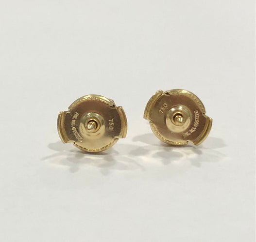 Boucles d'oreilles Boucles d'oreilles puces diamants or jaune 58 Facettes