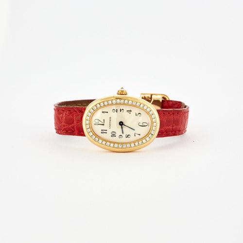 Montre CARTIER - Baignoire Or Jaune et diamants 58 Facettes