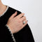 Bague 54 Bague Fleur Vintage Diamants 58 Facettes 1950