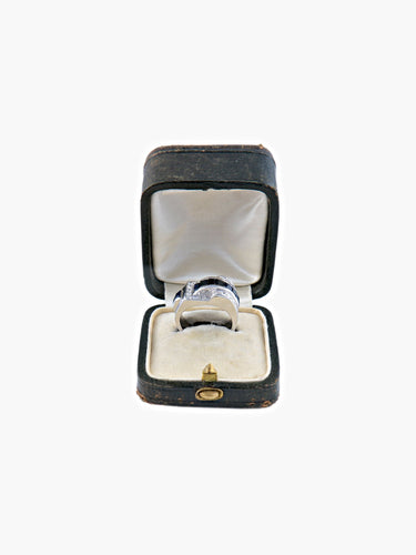 Bague 49 Bague à Pont Saphirs Diamants 58 Facettes