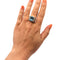 Bague 53 Bague Tank Topaze 58 Facettes 994