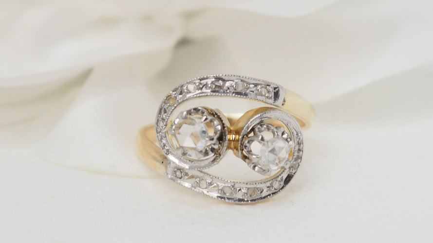 Bague 56 Bague Toi & Moi diamants 58 Facettes 27971
