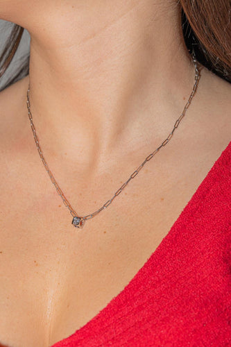 Collier Dinh Van Collier Solitaire Le Cube Or blanc Diamant 58 Facettes 2921978RV