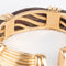 Bracelet Bracelet jonc OJ Perrin en or jaune et bois d'amourette 58 Facettes 0