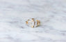 Bague Bague Tank Or rose, Platine et Diamants 58 Facettes