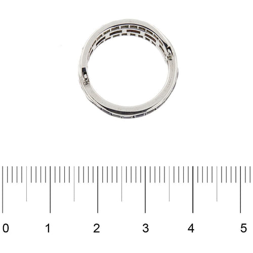 Bague 55 Bague Art Déco avec saphirs, rubis et diamants 58 Facettes 28944
