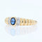 Bague 52 Bague jonc godronné saphir diamants 58 Facettes 18-410C