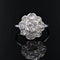 Bague 53 Bague ancienne diamants taillés en rose festonnée 58 Facettes 22-513