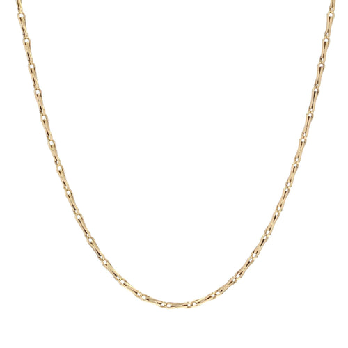 Collier Chaine or jaune maille grain d'avoine 58 Facettes 13-172C