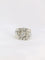Bague 54 Bague tank Or blanc Platine Diamants 58 Facettes J162