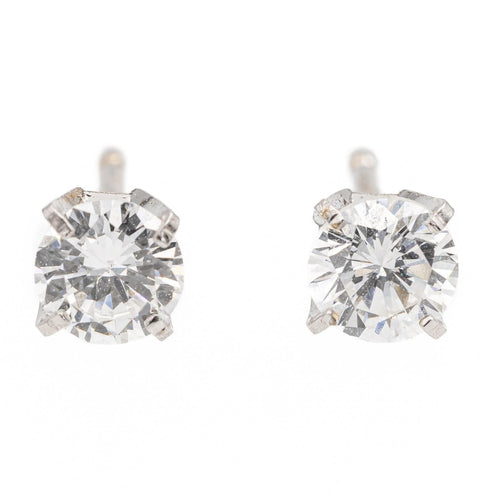 Boucles d'oreilles Boucles d'oreilles puces Or blanc Diamant 58 Facettes 2484501CN