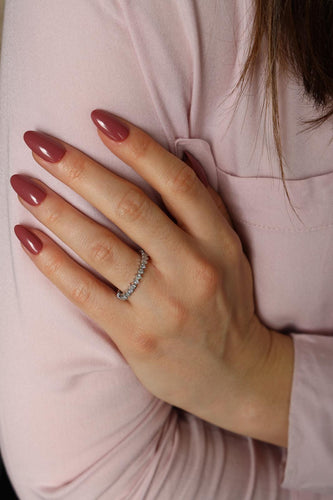 Bague 58 Bague Alliance Platine Diamant 58 Facettes 2264505CN