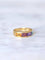 Bague jonc pierres arc en ciel en or 58 Facettes