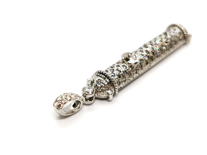 Pendentif Pendentif Or blanc Diamant 58 Facettes 1091766CN