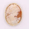 Broche Broche camée or jaune sur coquillage 58 Facettes