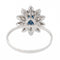 Bague 49 Bague Pompadour Or blanc Saphir 58 Facettes 2528877CN