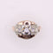 Bague Bague Tank or jaune et blanc Diamant 58 Facettes