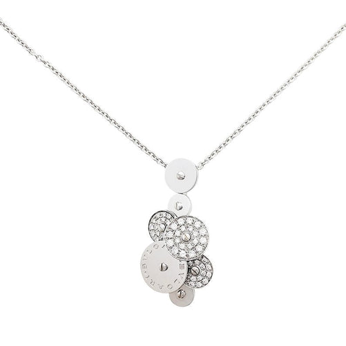Collier Collier Bulgari "Cicladi" en or blanc et diamants. 58 Facettes 30905