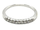 Bague 51 Bague Demi alliance Or blanc Diamant 58 Facettes 1820054CN