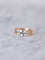 Bague Bague Belle Epoque double anneau perle fine diamant 58 Facettes