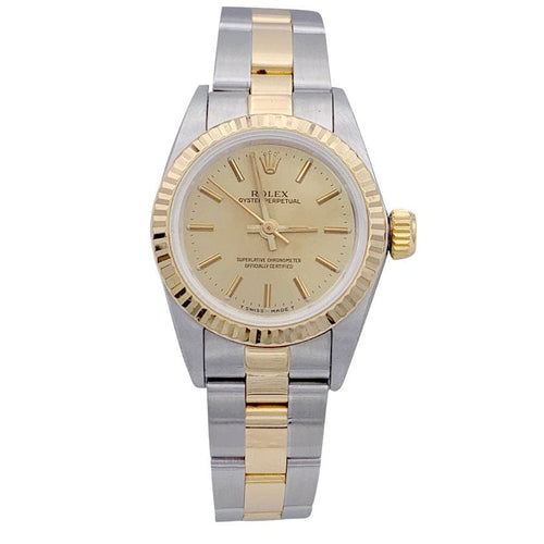 Montre Montre Rolex, "Oyster Perpetual", acier et or jaune. 58 Facettes 32171