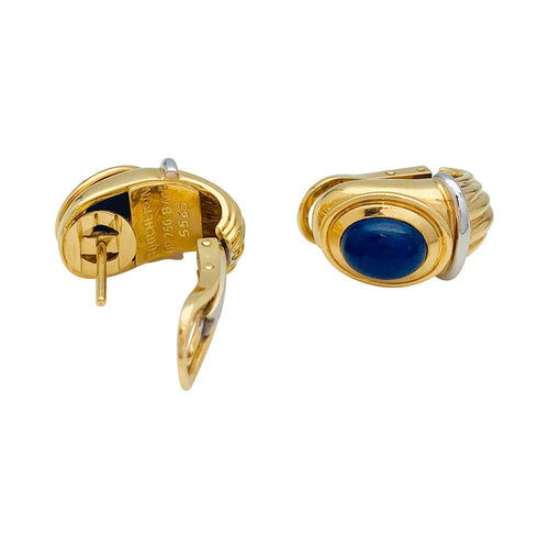 Boucles d'oreilles Boucles d'oreilles Boucheron, "Jaïpur", deux ors, lapis lazuli. 58 Facettes 31491