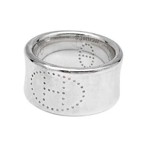 Bague 53 Bague Hermès "Eclipse Ruban" en argent. 58 Facettes 30731