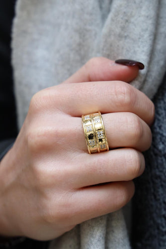 Bague 53 Bague Bandeau Or jaune Diamant 58 Facettes 2031592CN