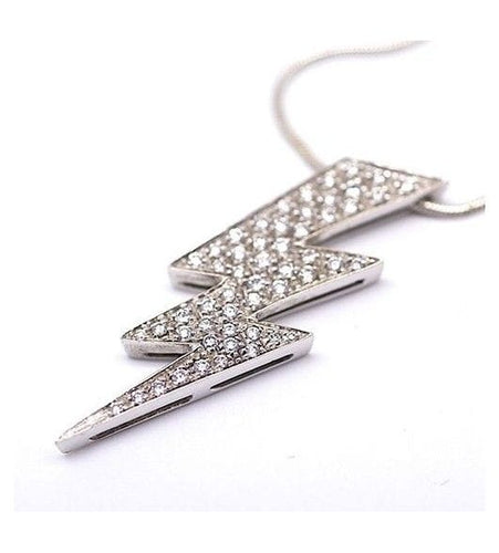 Collier Longueur : 49 cm / Blanc/Gris / Or 750‰ Collier STEFERE Or et Diamants 58 Facettes 220545R