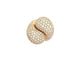 Bague 53 vintage bague CARTIER ying et yang pavage 160 diamants 5.25ct or 18k 58 Facettes 256021