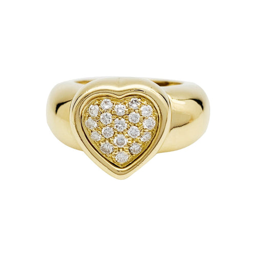 Bague 50 Bague Piaget "Coeur" en or jaune et diamants. 58 Facettes 30704