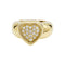 Bague 50 Bague Piaget "Coeur" en or jaune et diamants. 58 Facettes 30704