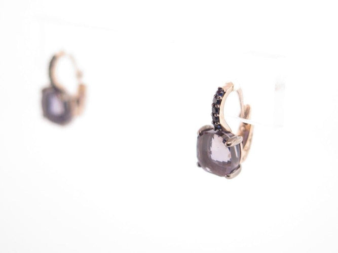 Boucles d'oreilles boucles d'oreilles POMELLATO baby iolite diamant or jaune 18k 58 Facettes 254341