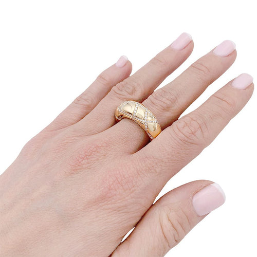 Bague 56 Bague Chaumet, "Anneau", en or jaune, diamants. 58 Facettes 32642