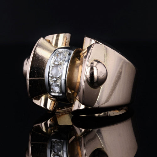 Bague 50 Bague tank diamants taillés en rose 58 Facettes 22-078