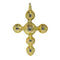 Pendentif Croix baroque diamants taillés en rose 58 Facettes 23096-0089