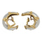 Boucles d'oreilles Clips d'oreilles A.Reza or blanc et jaune. 58 Facettes 30724