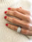 Bague Bague jonc pavée de diamant de diamant 58 Facettes 0
