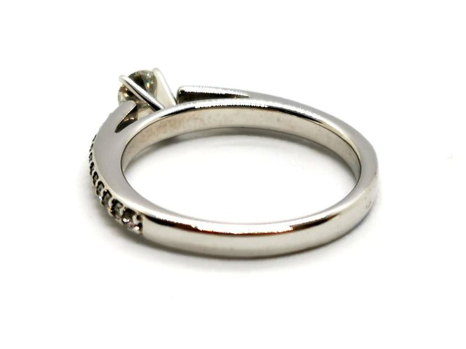 Bague 53 Bague Solitaire Or blanc Diamant 58 Facettes 1161915CN