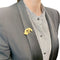 Broche Broche vintage "Teckel", or jaune, diamants. 58 Facettes 32545