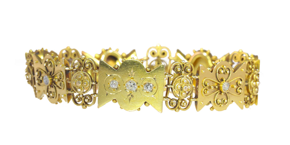 Bracelet Bracelet or, diamant 58 Facettes 23068-0296