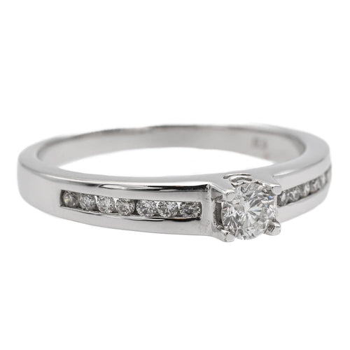 Bague 56 Bague Solitaire Or blanc Diamant 58 Facettes 578406CD