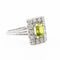 Bague 55 Bague Or blanc  Péridot 58 Facettes 1613467CN