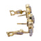 Boucles d'oreilles Boucles d'oreilles vintage, or jaune, lapis lazuli, diamants. 58 Facettes 32311