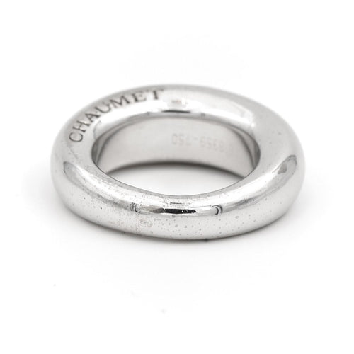 Bague 54 Chaumet Bague Jonc Or blanc 58 Facettes 1599366CN