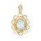 Pendentif Pendentif fleur aigue marine 58 Facettes 21-356