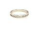 Bague 63 Bague Demie alliance Or blanc Diamant 58 Facettes 813006CN
