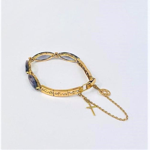 Bracelet Bracelet Articulé Or et Pierres Violettes 58 Facettes 20400000563/LC